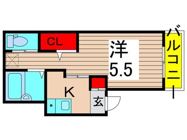 ルネコート亀有B棟の物件間取画像